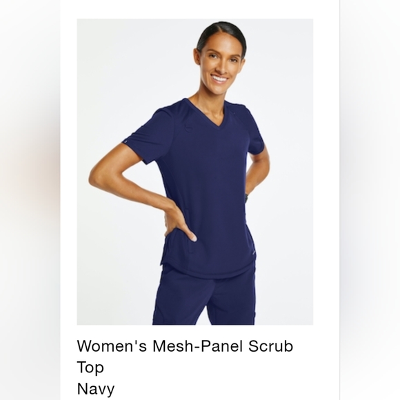 Jaanuu Navy XS scrub top - Picture 2 of 2